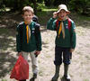 Ruaridh and David on cub camp